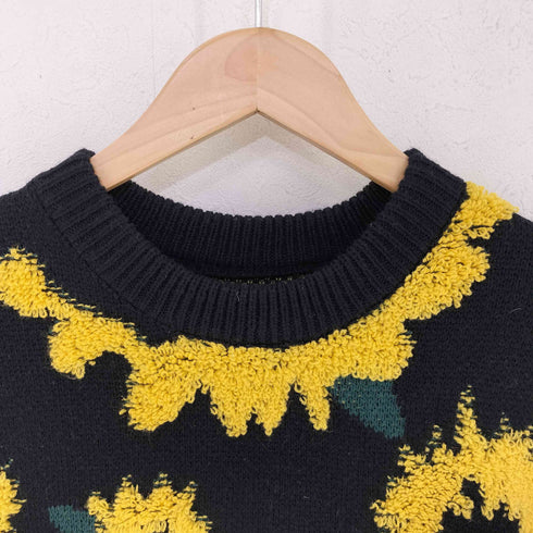 ひまわり柄ニット レディース import:M
