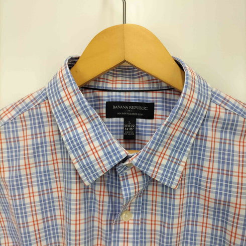 バナナリパブリック BANANA REPUBLIC NON IRON TAILORED SLIM チェック ボタンダウン L/S シャツ メンズ 16 1/2
