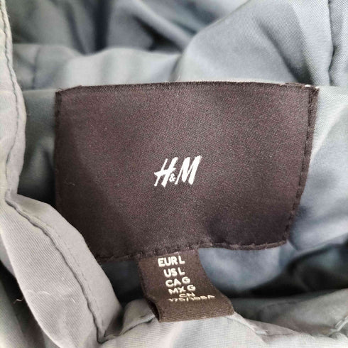 エイチアンドエム H&M フロントポケット ナイロン フーデッド 中綿 パデッドベスト メンズ import:L