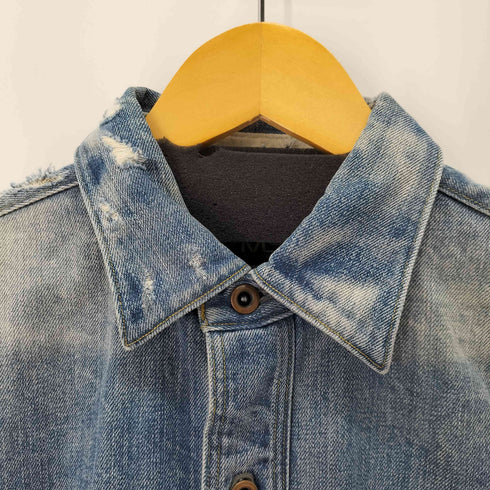 ダブルアールエルラルフローレン RRL RALPH LAUREN REPAIRED DENIM COVERALL JACKET メンズ import:M
