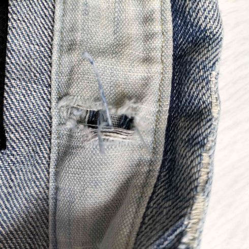 ダブルアールエルラルフローレン RRL RALPH LAUREN REPAIRED DENIM COVERALL JACKET メンズ import:M