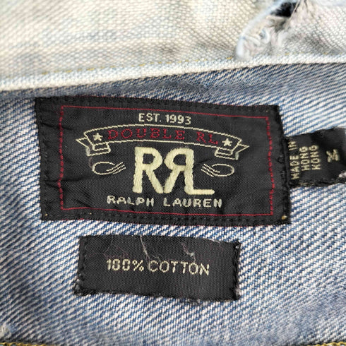 ダブルアールエルラルフローレン RRL RALPH LAUREN REPAIRED DENIM COVERALL JACKET メンズ import:M