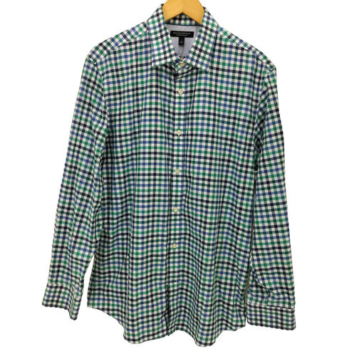 バナナリパブリック BANANA REPUBLIC NON IRON SLIM FIT チェック ボタンダウン L/S シャツ メンズ import:L