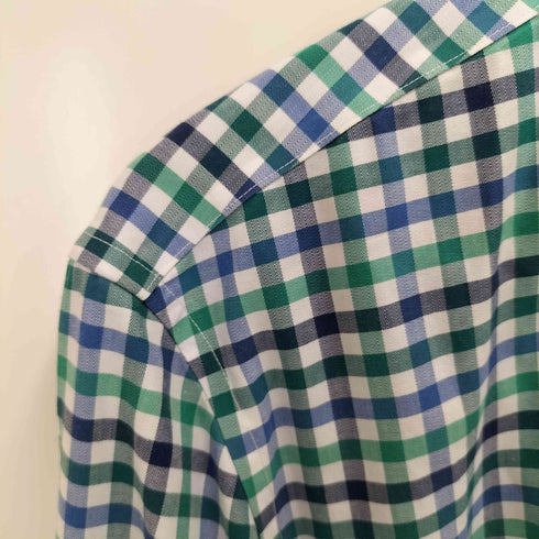 バナナリパブリック BANANA REPUBLIC NON IRON SLIM FIT チェック ボタンダウン L/S シャツ メンズ import:L