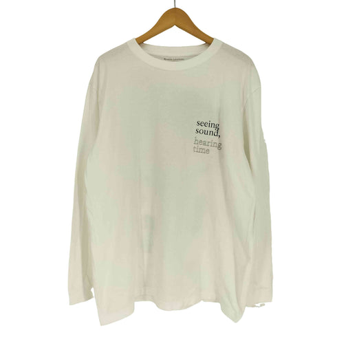音を視る 時を聴く 作曲家 両面プリント L/S クルーネック Tシャツ メンズ JPN:XL
