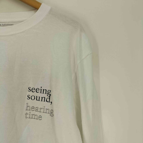 音を視る 時を聴く 作曲家 両面プリント L/S クルーネック Tシャツ メンズ JPN:XL