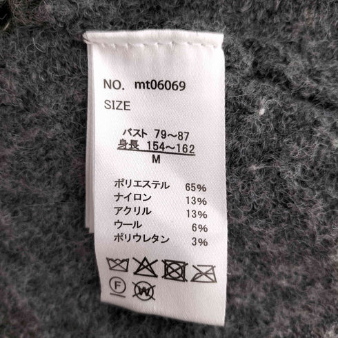 モーメント moment 前後2WAYポップコーン編みスカラップリボンニットカーディガン レディース import:M
