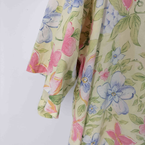 ポロバイラルフローレン Polo by RALPH LAUREN 90S CLAYTON S/S 花柄オープンカラーシャツ メンズ import:XL