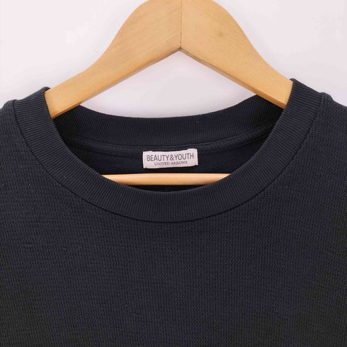 ビューティーアンドユースユナイテッドアローズ BEAUTY & YOUTH UNITED ARROWS ミドルゲージ ダブル クルーネック ショートスリーブニット メンズ JPN:M