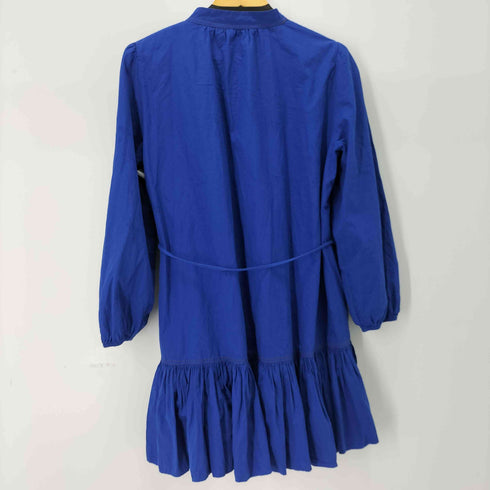 ザラ ZARA L/Sノーカラーシャツワンピース レディース import:L