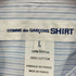 コムデギャルソンシャツ COMME des GARCONS SHIRT フランス製 FOREEVER WOVEN SHIRT ウーブン シャツ ストライプ 切替 メンズ JPN:L