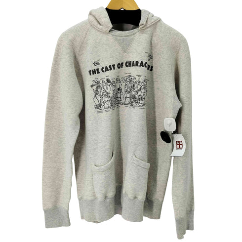 B.V.D フロントキャラクタープリント 後付けパーカー メンズ import:XL