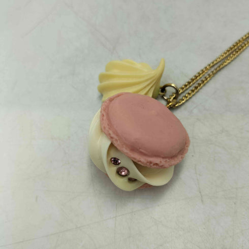 キューポット Q-pot. クリーム マカロン ネックレス レディース