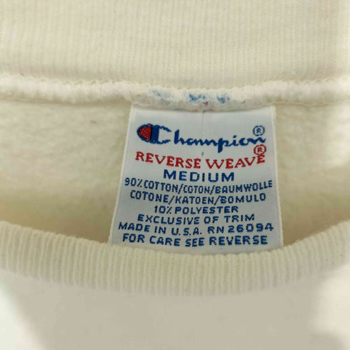 チャンピオン Champion 刺繍タグ USA製 REVERSE WEAVE カレッジ刺繍ロゴ トレーナー メンズ import:M