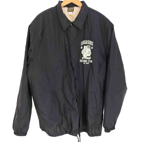 LIMITED COACH JACKET ボクシングジム 両面プリント 裏地ボア コーチジャケット メンズ JPN:XL