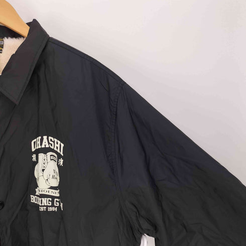 LIMITED COACH JACKET ボクシングジム 両面プリント 裏地ボア コーチジャケット メンズ JPN:XL