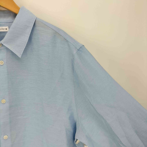 ザラ ZARA 25SS TEXTURE― テクスチャー レーヨン混 L/S シャツ メンズ import:XL