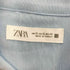 ザラ ZARA 25SS TEXTURE― テクスチャー レーヨン混 L/S シャツ メンズ import:XL