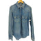 ブルーブルー BLUE BLUE ロゴステッチ フラップポケット L/S デニム ウエスタン シャツ メンズ import:XL