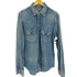 ブルーブルー BLUE BLUE ロゴステッチ フラップポケット L/S デニム ウエスタン シャツ メンズ import:XL