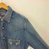 ブルーブルー BLUE BLUE ロゴステッチ フラップポケット L/S デニム ウエスタン シャツ メンズ import:XL