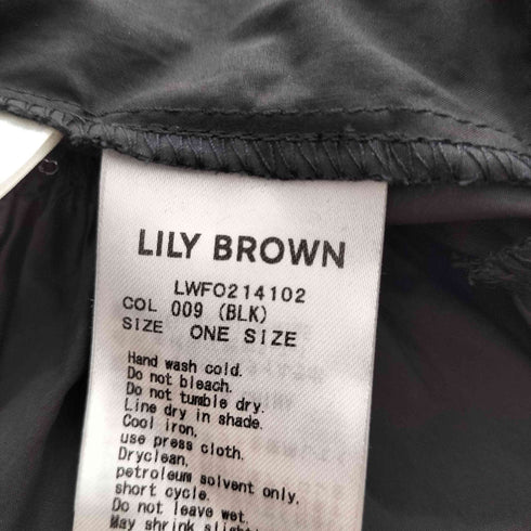 リリーブラウン Lily Brown スモッキングミニワンピース レディース ONE SIZE