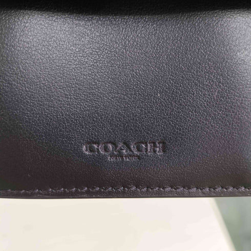 コーチ COACH デボスト シグネチャー クロスグレーン レザー コイン ウォレット メンズ