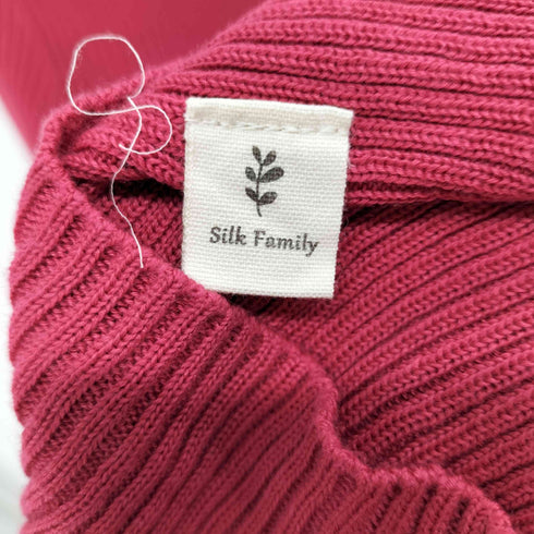 Silk Familly シルクふぁみりぃ タートルネックリブニット レディース