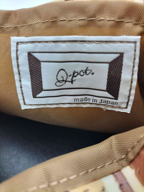 キューポット Q-pot. クッキー柄 ナイロン ミニ トート バッグ レディース