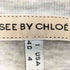 シーバイクロエ SEE BY CHLOE フリル袖 ロゴ クルーネックTシャツ レディース JPN:36