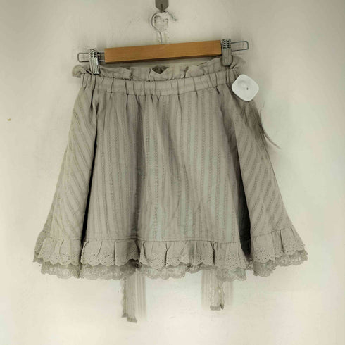 キャンディストリッパー Candy Stripper RIBBON COTTON LACE SKIRT レディース 2