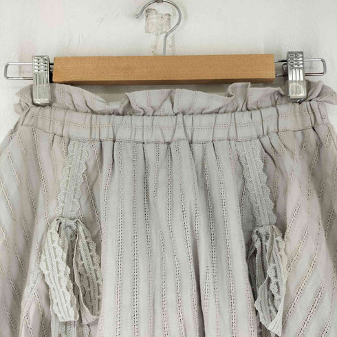 キャンディストリッパー Candy Stripper RIBBON COTTON LACE SKIRT レディース 2