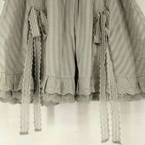 キャンディストリッパー Candy Stripper RIBBON COTTON LACE SKIRT レディース 2