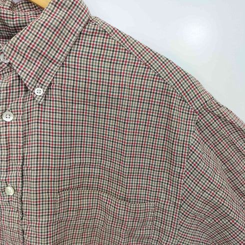 ギャップ Gap 香港製 半袖 チェック ボタンダウン シャツ メンズ import:M