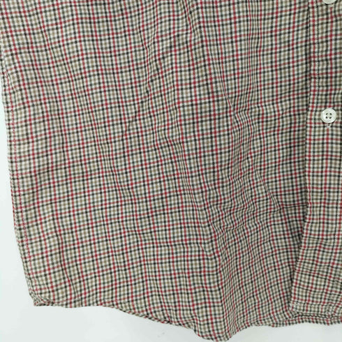 ギャップ Gap 香港製 半袖 チェック ボタンダウン シャツ メンズ import:M
