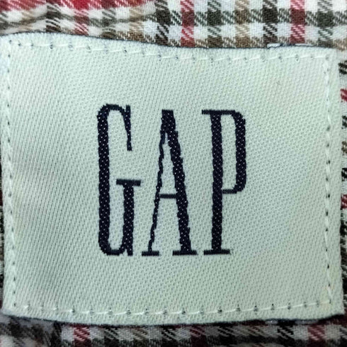 ギャップ Gap 香港製 半袖 チェック ボタンダウン シャツ メンズ import:M
