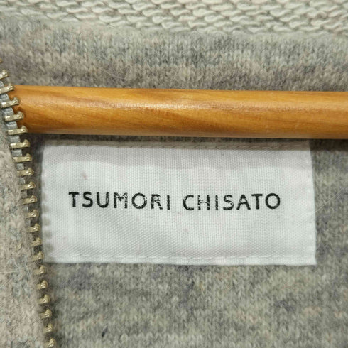 ツモリチサト TSUMORI CHISATO ドローコード付きジップアップパーカー レディース 2