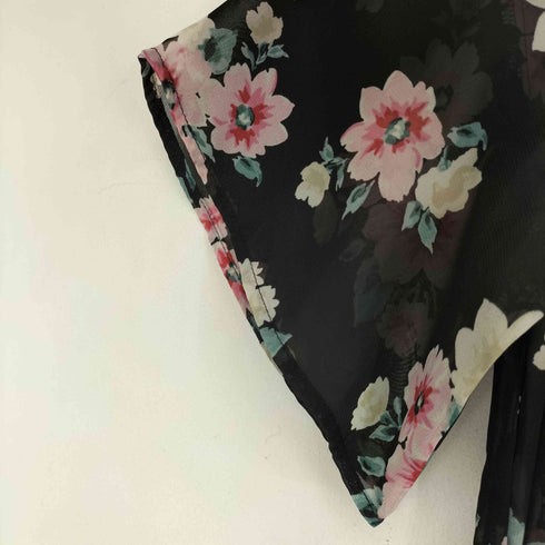 ローリーズファーム LOWRYS FARM 花柄シアー S/S シャツワンピース レディース JPN:M