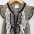レッドヴァレンティノ RED VALENTINO RED コットンナイロン レース シアー フリルワンピース レディース import:S