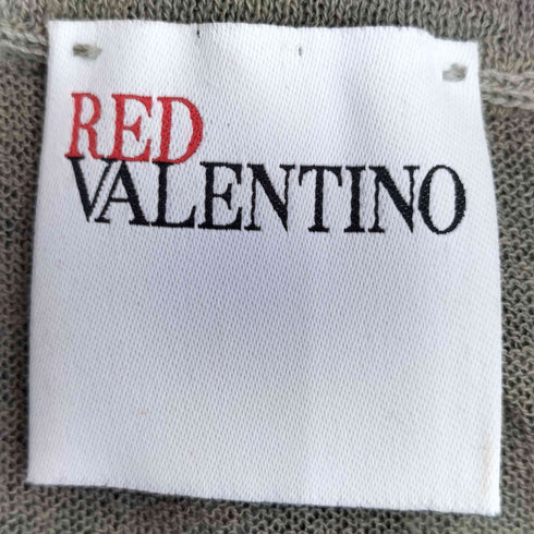 レッドヴァレンティノ RED VALENTINO RED コットンナイロン レース シアー フリルワンピース レディース import:S