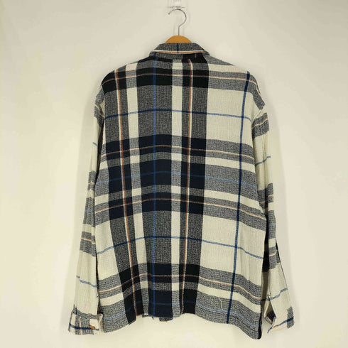 ザラ ZARA RELAXED FIT メッシュ チェックシャツ メンズ import:L
