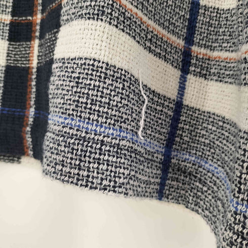 ザラ ZARA RELAXED FIT メッシュ チェックシャツ メンズ import:L