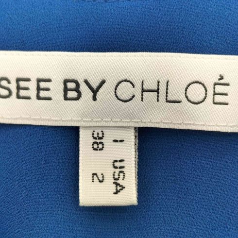 シーバイクロエ SEE BY CHLOE 膝丈 ギャザーキャミワンピース レディース DE:34