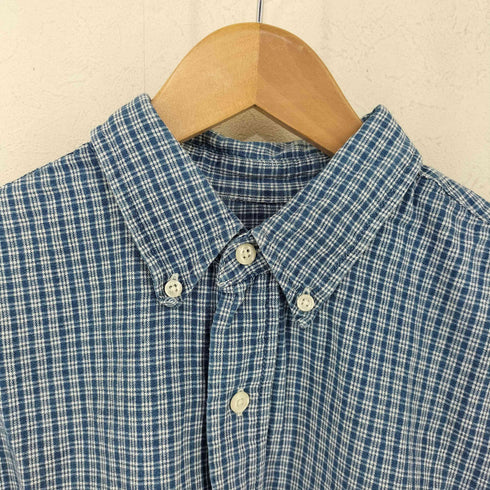 エディーバウアー Eddie Bauer 白タグチェックボタンダウンシャツ メンズ import:M