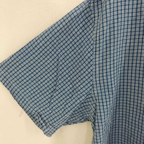 エディーバウアー Eddie Bauer 白タグチェックボタンダウンシャツ メンズ import:M