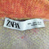 ザラ ZARA アーガイル柄 マルチカラーニットカーディガン レディース import:L