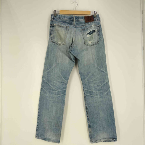 エターナル 備中倉敷工房 ETERNAL 53218 フロントファスナーストレート5ポケットパンツ デニムパンツ メンズ 32