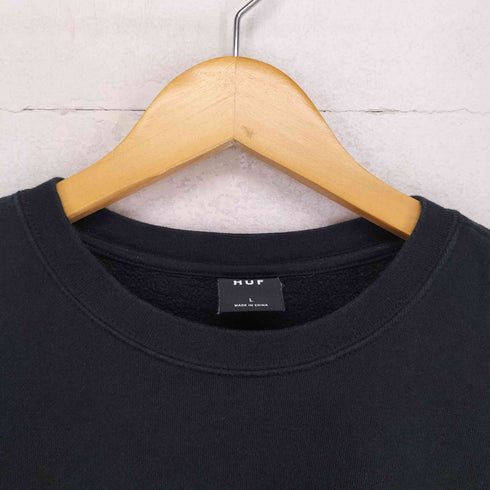 ハフ HUF ボックスロゴクルーネックスウェット メンズ L
