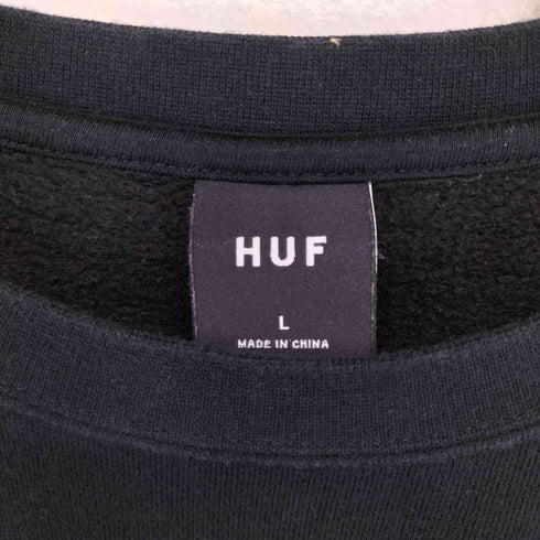 ハフ HUF ボックスロゴクルーネックスウェット メンズ L