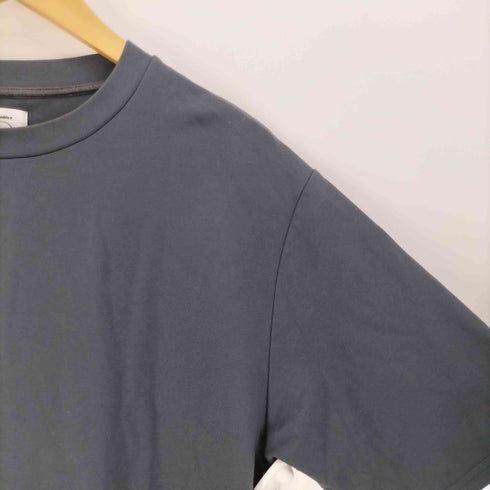 フォーワンセブンバイエディフィス 417 by EDIFICE 23SS コンパクト ポンチ S/S クルーネック Tシャツ メンズ JPN:XL